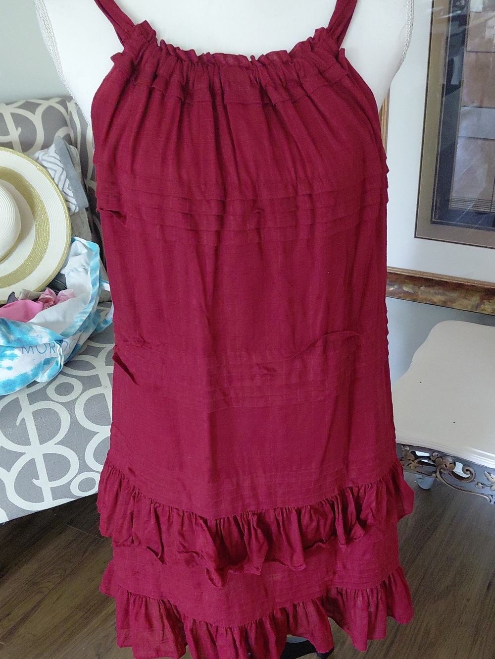 Rebecca Taylor Wine Red Dress Size Medium